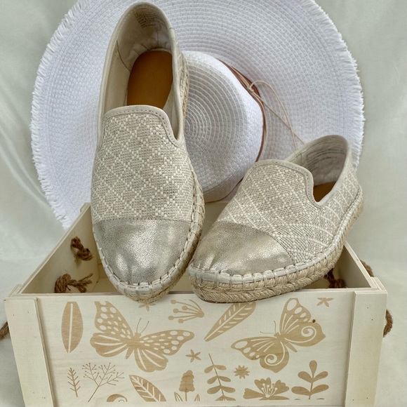Universal Thread Shoes - Universal Thread espadrilles, cream/metallic, 7.5